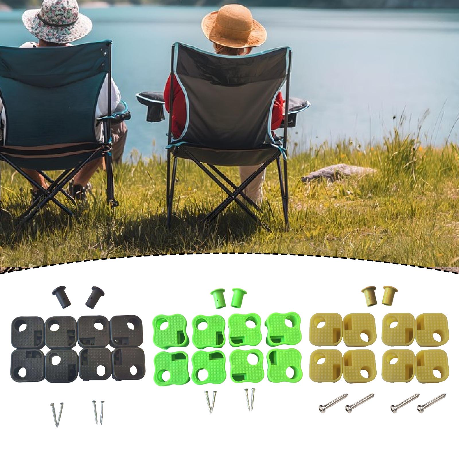 Outdoor Sport Chairs - 8 قطع من أقدام الكراسي القابلة