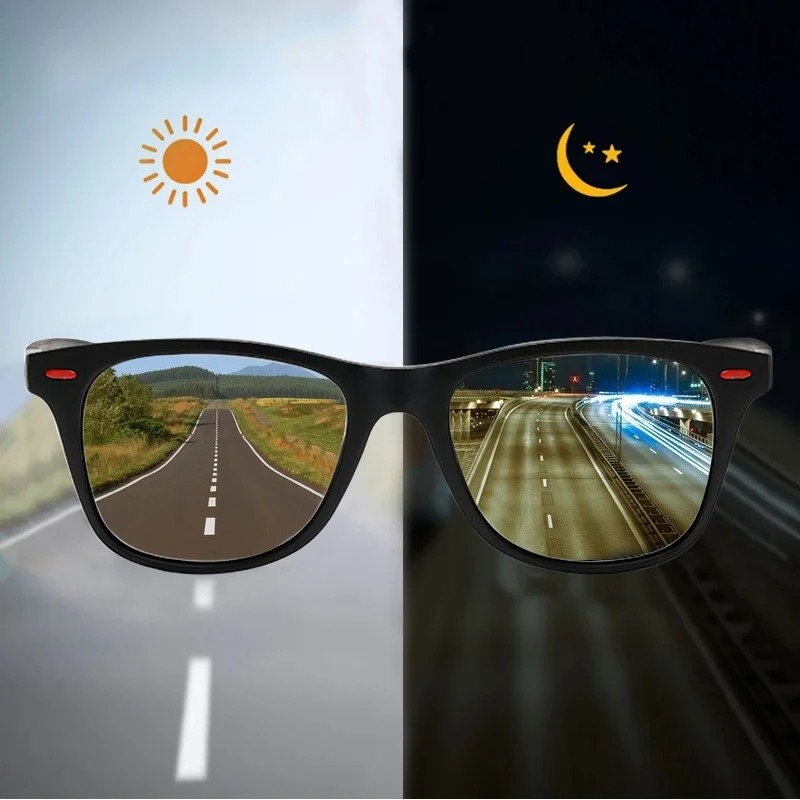 Outdoor Sport Glasses - نظارات شمسية كلاسيكية بإطار بلاستيكي للرجال