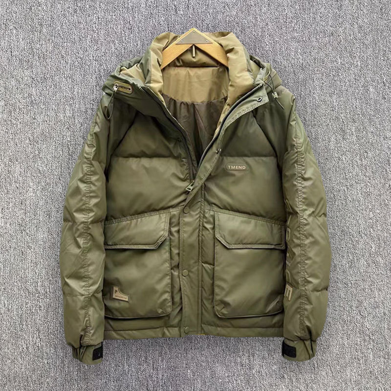 Outdoor Sport Jacket Men - سترة رجالية بغطاء للرأس بطة البيضاء