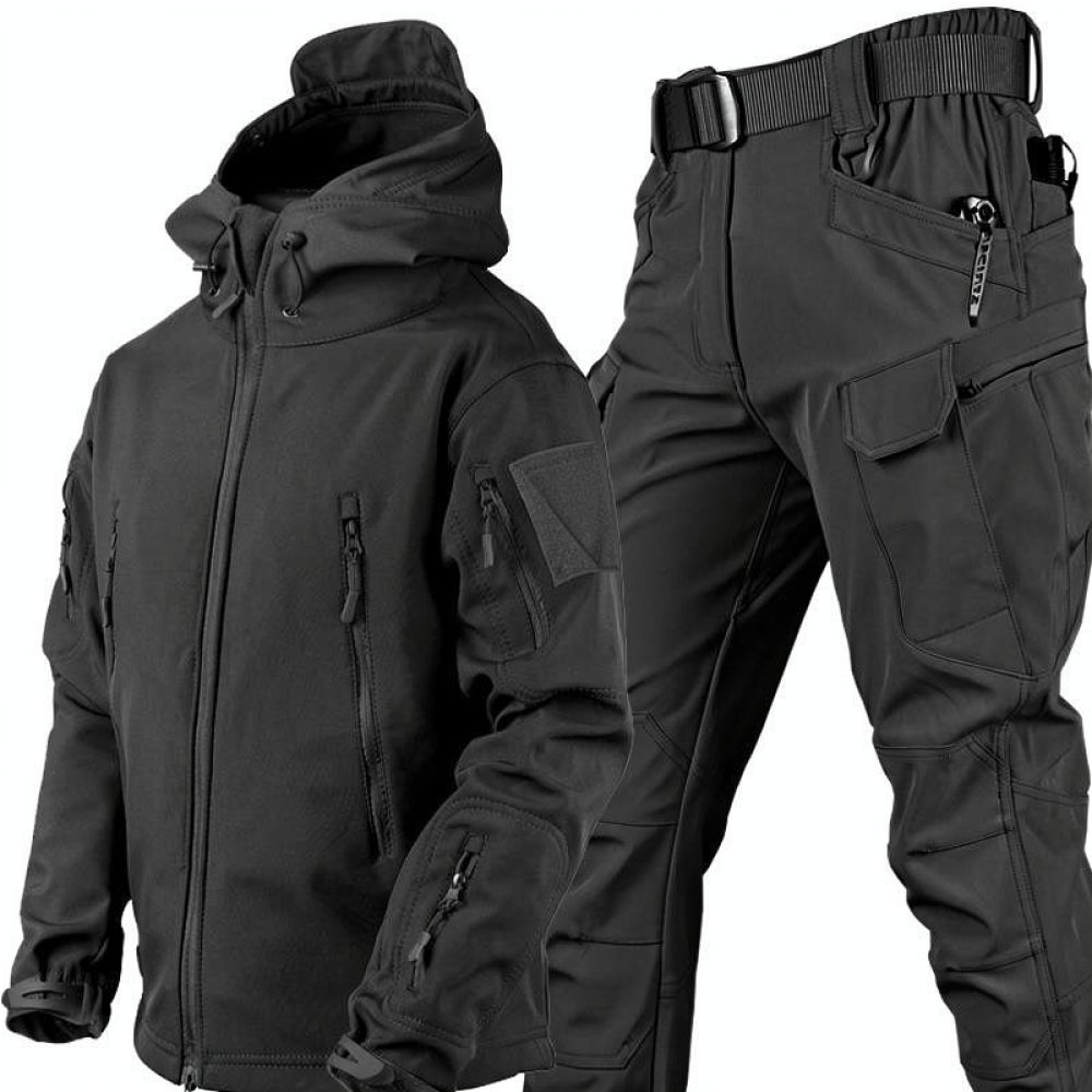 بدلة شتوية مموهة من نوع سوفت ش - مراجعة Outdoor Sport Jacket Men وسعره