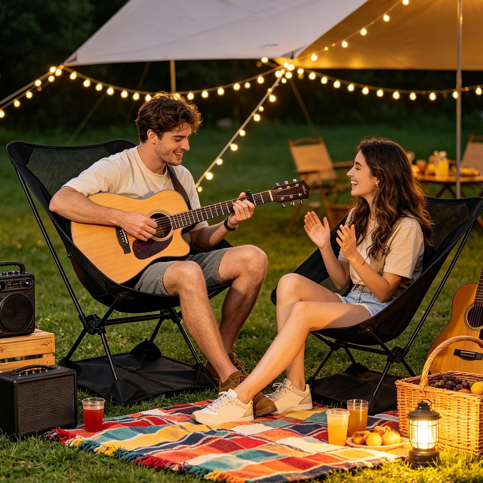 مقعد تخييم أرضي خفيف الوزن مقا - مراجعة Outdoor Sport Chairs وسعره