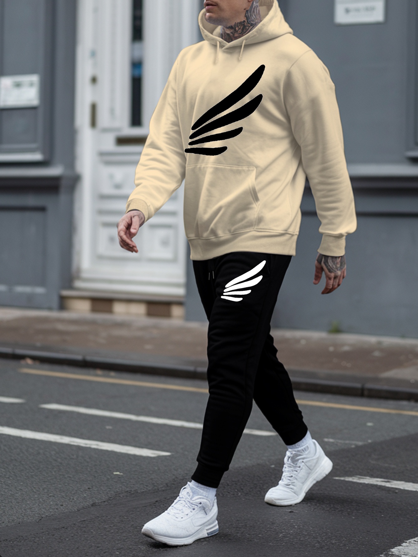 بدلة رياضية رجالية من قطعتين ل - مراجعة Outdoor Sport Outfit وسعره
