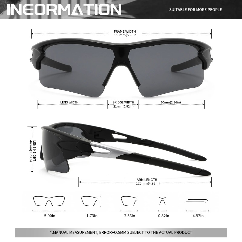 نظارات شمسية رياضية مستقطبة اح - مراجعة Outdoor Sport Glasses وسعره