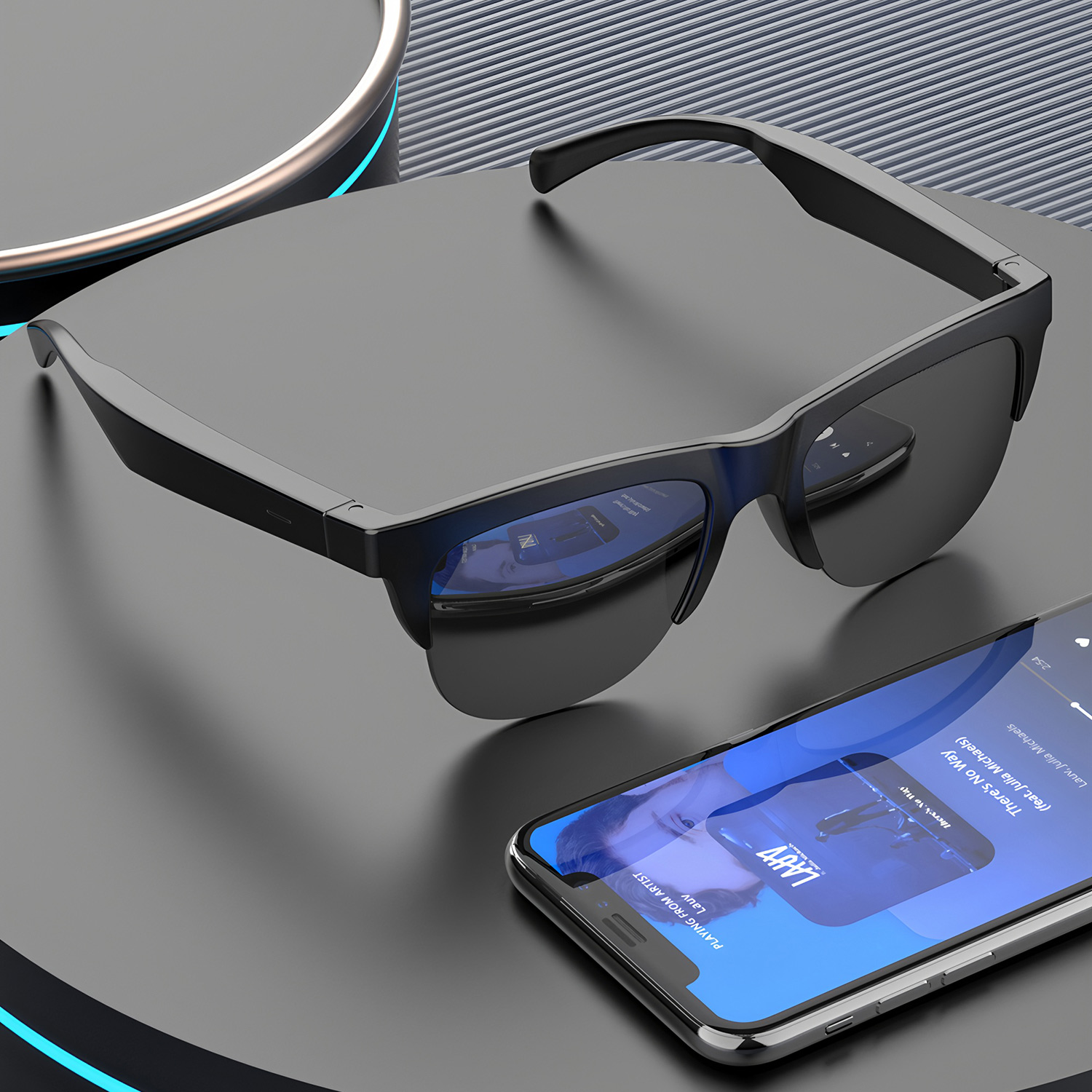 نظارات شمسية ذكية F01 بتقنية ا - مراجعة Outdoor Sport Glasses وسعره