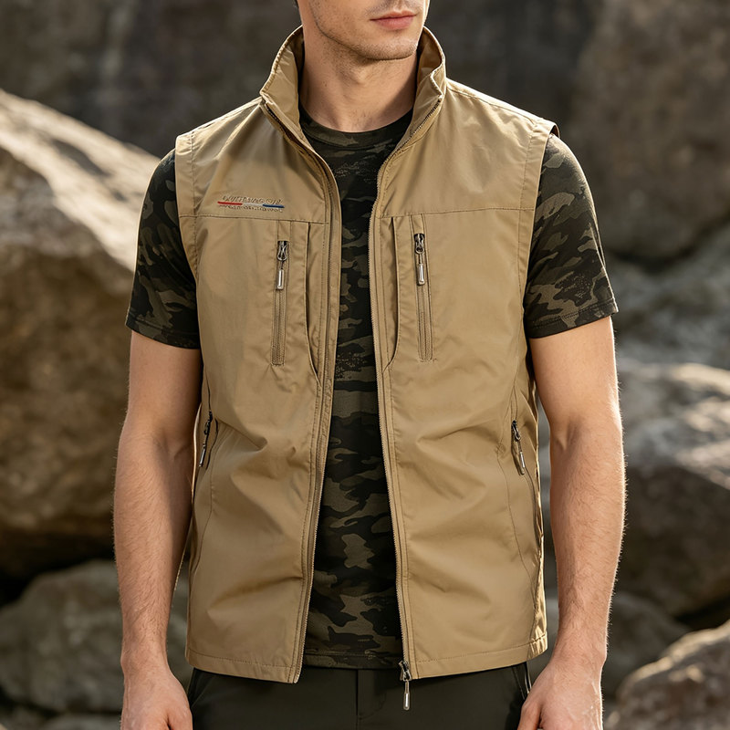 سترة رجالية بدون أكمام، سترة ر - مراجعة Outdoor Sport Jacket Men وسعره