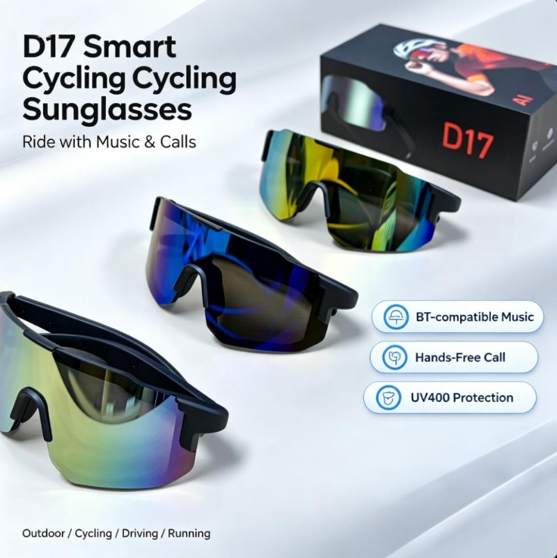 نظارات شمسية رياضية ذكية مزودة - مراجعة Outdoor Sport Glasses وسعره